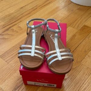 Stylish Kids Sandals - Silver and Gold